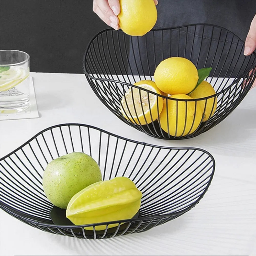 Steven Store™ Metal Fruit Bowl: Modern metal bowl for displaying fruits or as a decorative accent