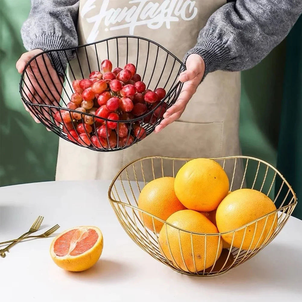 Steven Store™ Metal Fruit Bowl: Modern metal bowl for displaying fruits or as a decorative accent