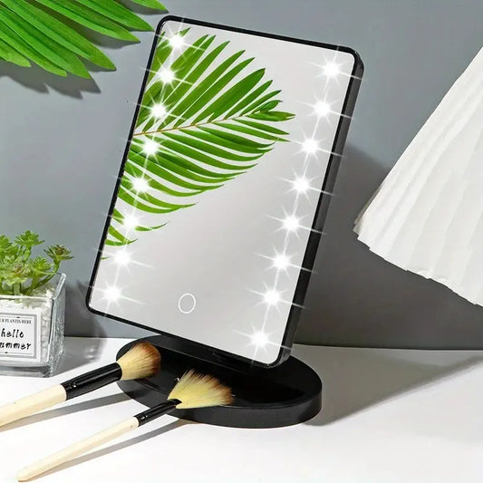 Square Lighted Makeup Mirror: Your Ultimate Beauty Companion with Dual Power Options