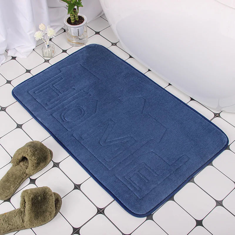 Steven Store™ Non-slip Bathroom Carpets Cobblestone - Stylish bathroom carpet with a cobblestone design, super absorbent material, and non-slip backing for enhanced comfort and safety.