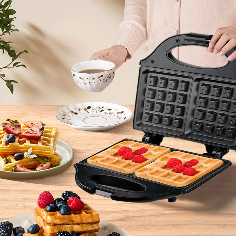 Steven Store™ Professional Electric Waffle Maker: High-performance waffle maker with adjustable temperature control and non-stick plates