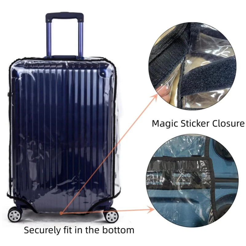 Steven Store™ Luggage Cover - A stylish and durable luggage cover designed to protect suitcases from scratches, dirt, and spills, with a zipper closure for easy fitting and access to handles and wheels.