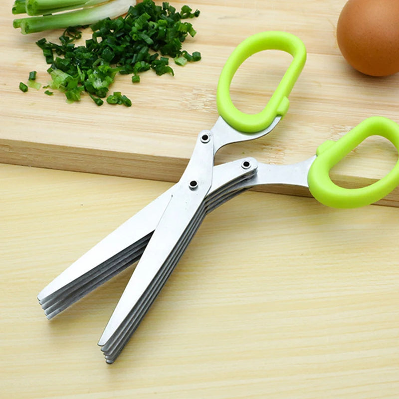 Multi-Layers Kitchen Scissors Stainless Steel Vegetable Cutter