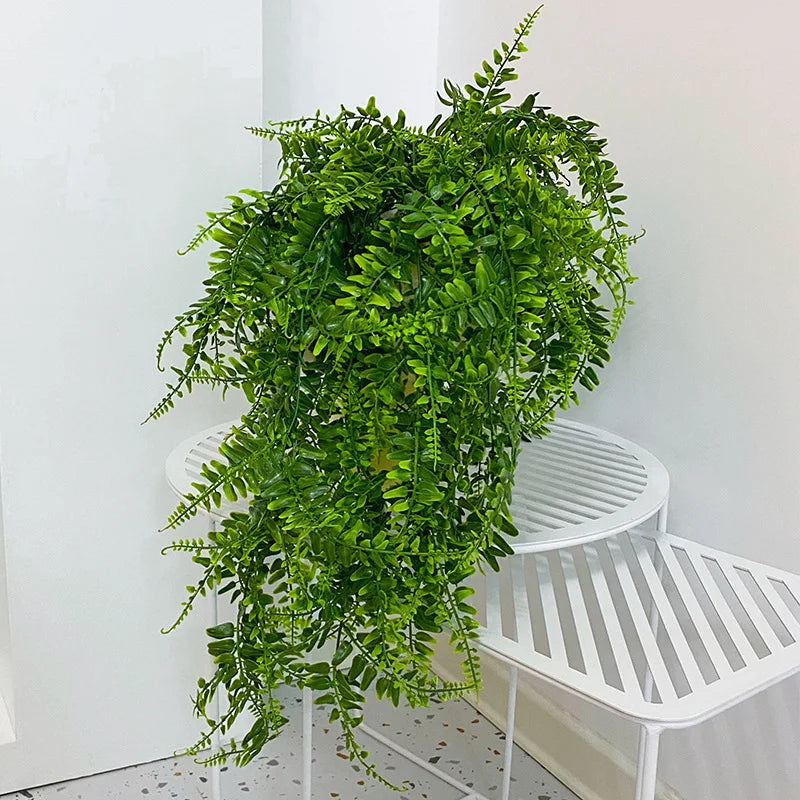 Lush Persian Fern Leaves Vines: Versatile Hanging Artificial Plant for Home and Event Decor