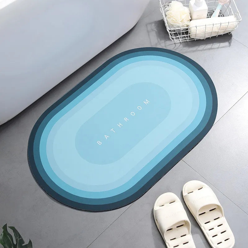 Steven Store™ Super Absorbent Non Slip Bathroom Rug - Plush bathroom rug with super absorbent material and non-slip backing for enhanced comfort and safety.