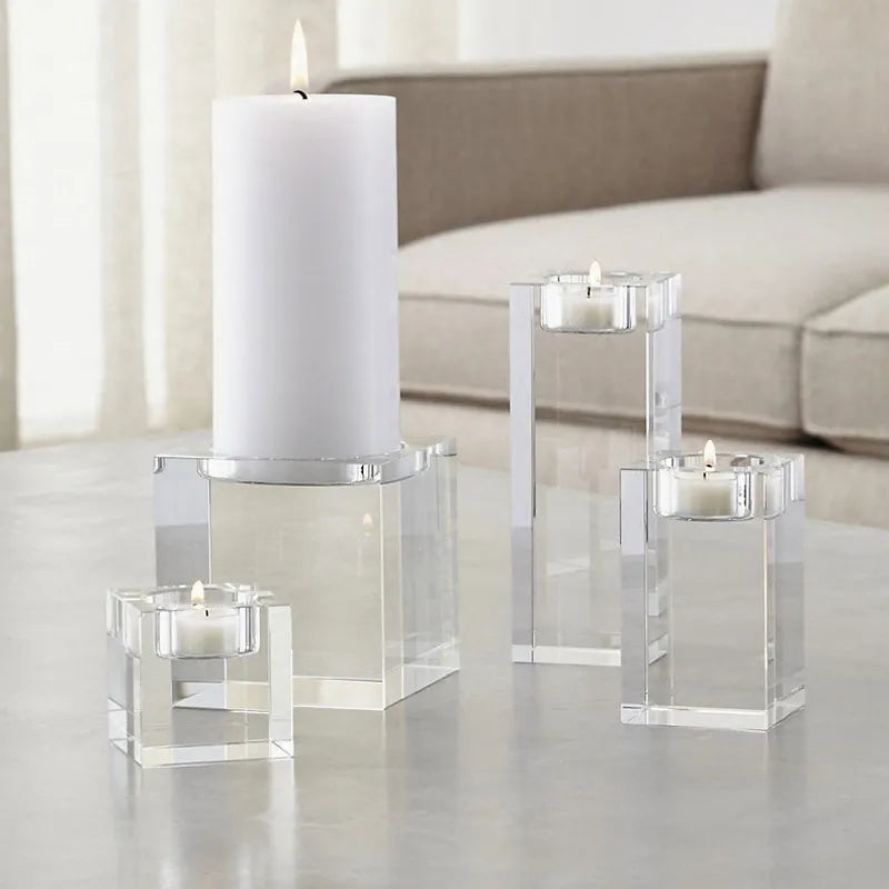 Crystal Glass Creative Romantic Candle Holders