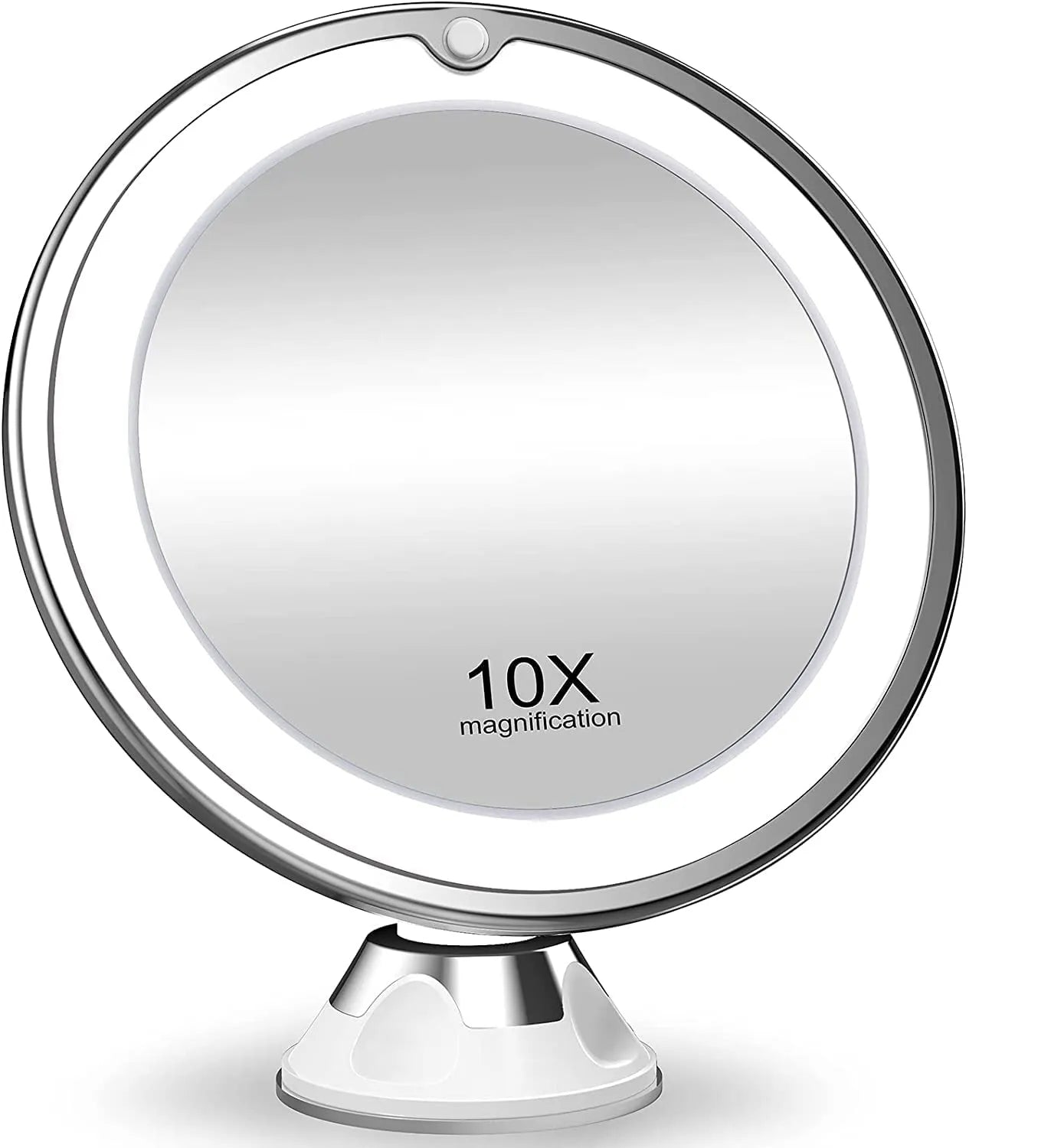 Espejo de maquillaje LED portátil con aumento de 10x: ilumina tu rutina de belleza en cualquier lugar