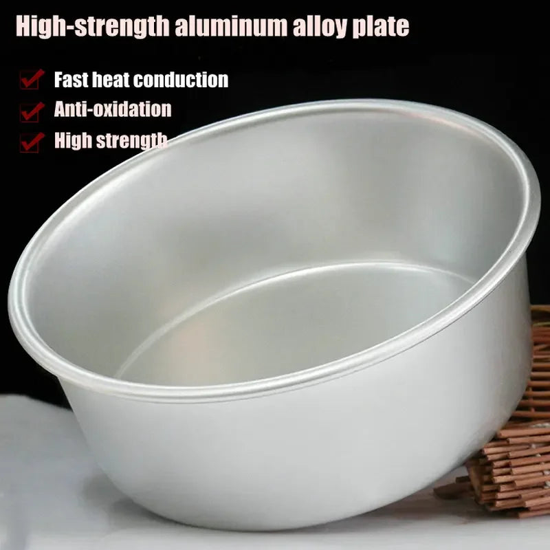 Steven Store™ Aluminum Round Cake Bakeware: High-quality, non-stick aluminum baking pan for perfect cakes