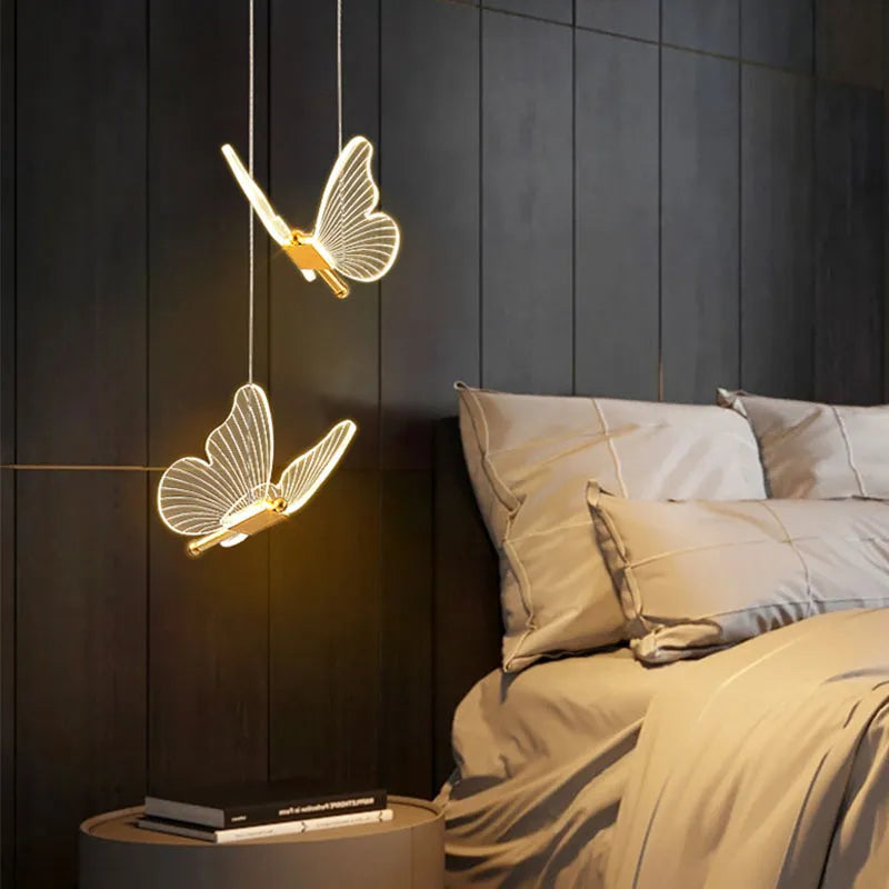 Steven Store™ Nordic Butterfly LED Pendant - Elegant Nordic design with intricate butterfly details and energy-efficient LED lighting.