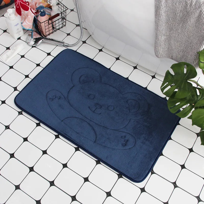 Steven Store™ Non-slip Bathroom Carpets Cobblestone - Stylish bathroom carpet with a cobblestone design, super absorbent material, and non-slip backing for enhanced comfort and safety.