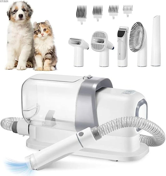 Steven Store™ Vacuum Grooming Clippers - Innovative grooming tool with built-in vacuum system, sharp blades, and quiet operation for stress-free pet grooming.