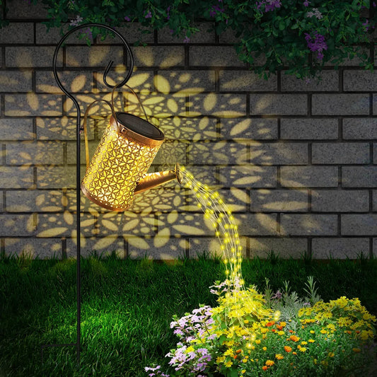 Steven Store™ Solar Watering Can - Solar-powered watering can with cascading LED lights, perfect for garden watering and decoration.